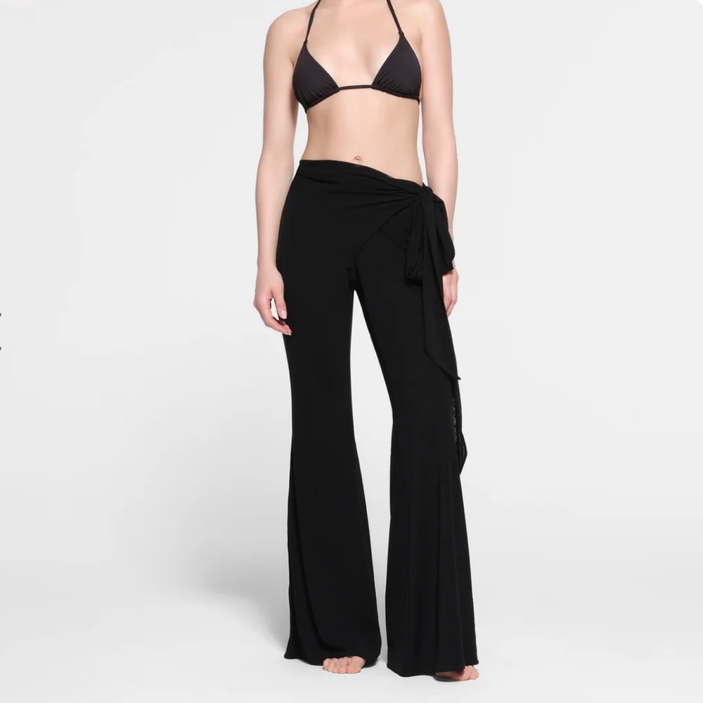 Skims Summer mesh Wrap pants black XS